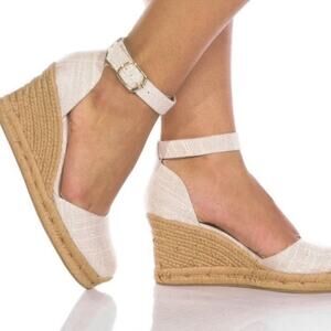 Jack Rogers Women's Palmer Closed Toe High Wedge Espadrille Size 9.5